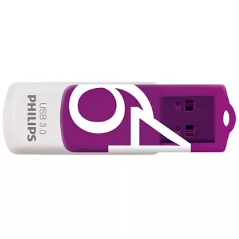 Philips FM64FD00B USB atmintinė 64 GB USB Type-A 3.2 Gen 1 (3.1 Gen 1) Violetinė, Balta