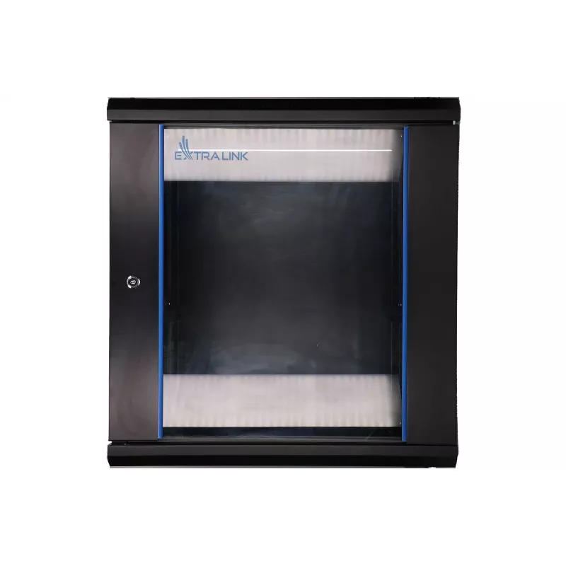 Sieninis tinklo spintos korpusas Extralink 12U 600x600 juodas