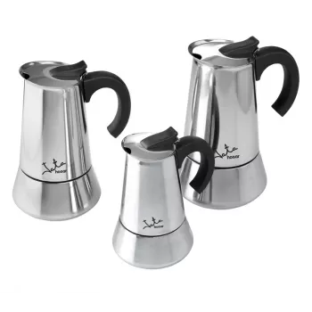 Moka puodas JATA Odin Black nerūdijantis plienas