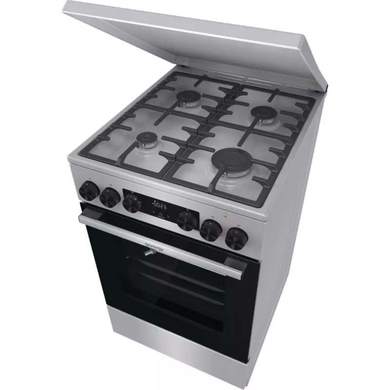 Gorenje GKS5C71XF Laisvai pastatoma viryklė su orkaite Sidabrinė