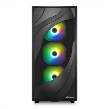 Sharkoon REBEL C80M RGB Midi Tower Juodas