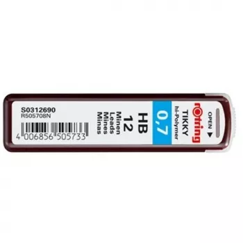 Rotring polimeriniai šerdelės HB 0,7 mm S0312690