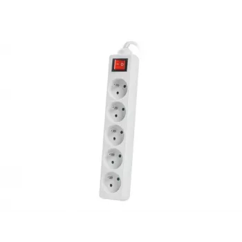 Lanberg PS1-05E-0150-W 1,5 m 5 lizdų prailgintuvas baltas