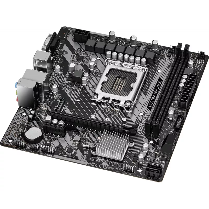ASRock H610M-HVS/M.2 R2.0 DDR4 LGA1700 Micro-ATX pagrindinė plokštė