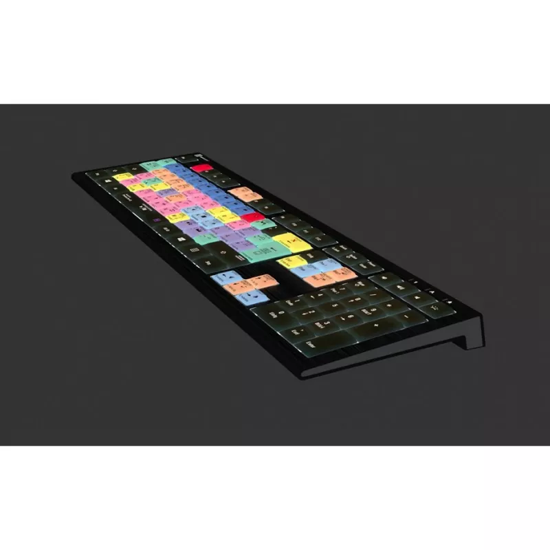 Logickeyboard ASTRA 2 apšviesta klaviatūra Adobe Premiere Pro CC vokiškam išdėstymui (LKB-PPROCC-A2PC-DE)