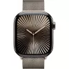 APPLE Watch Series 10 GPS + Cellular 42mm Titanium Naturalus Dėklas su Natural Milanese Loop