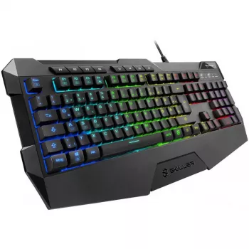 Sharkoon SKILLER SGK4 klaviatūra žaidimams USB QWERTZ vokiška juoda