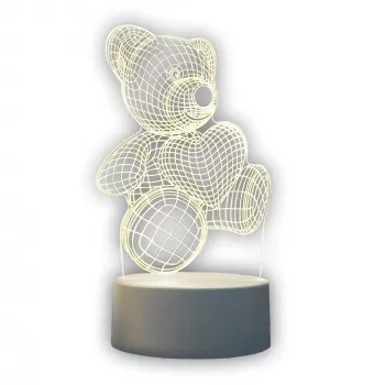 Naktinė lemputė Extralink HOME 3D širdies optinė iliuzija USB