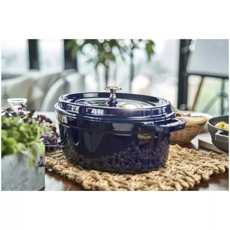 Ketaus kokotė Staub 4,25 l, 29 cm, mėlyna