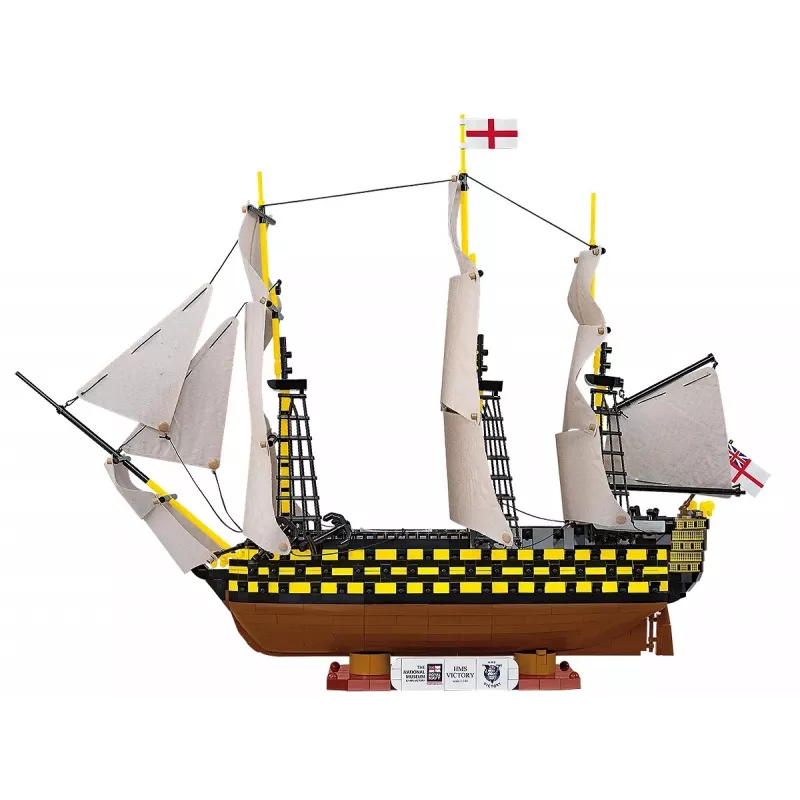 Konstruktorius Cobi HMS Victory – 2517 detalių, detalus istorinis burlaivio modelis