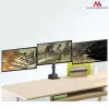 Maclean MC-811 trijų monitorių laikiklis ant stalo