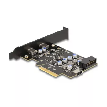 PCI Express x4 kortelė DELOCK 90345 su 2 išoriniais USB Type-C prievadais