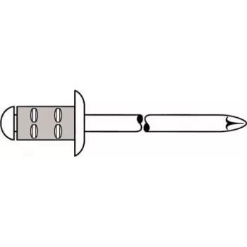 Aklasis kniedė GESIPA Polygrip 6,4x15 Al/A2, 1,5–9,0 mm, pakuotė 250 vnt.
