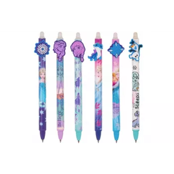 Ištraukiamas trinamas rašiklis Cool Pack Disney Frozen 53703PTR – mėlynas rašalas, ištraukiamas antgalis