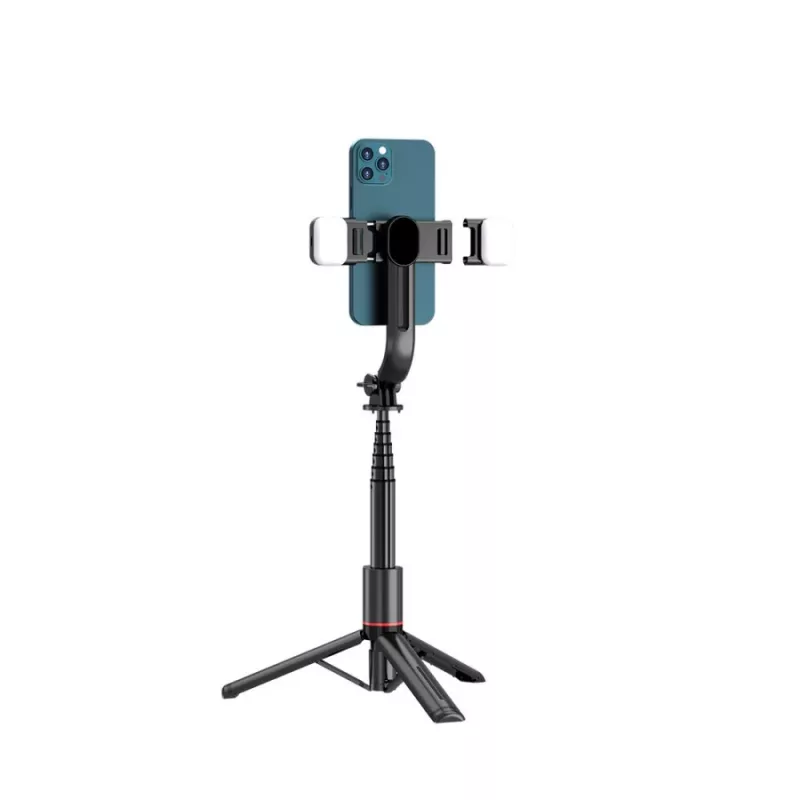Tech-Protect L05S Selfie lazdelė su stovu, LED lempa ir Bluetooth nuotolinio valdymo pulteliu