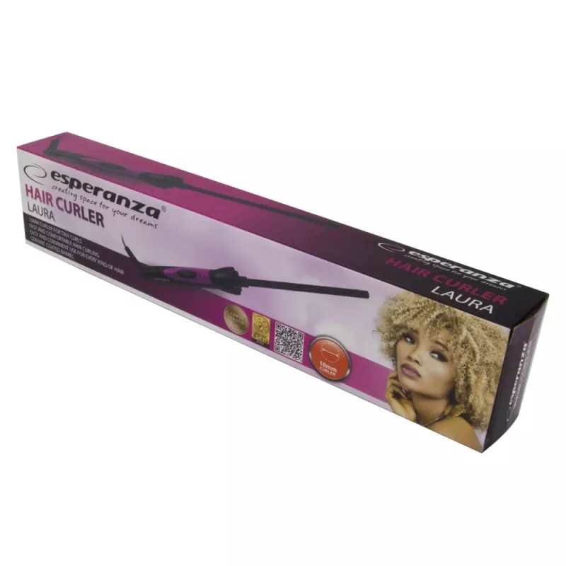 Garbanojimo priemonė Esperanza EBL014 keramine danga, 25 W, max 180°C, 1,8 m laidas, juoda