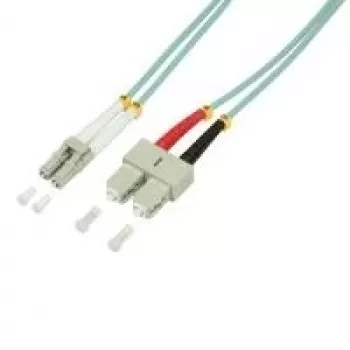 LogiLink SC/LC OM3 šviesolaidinis adapterinis kabelis 1 m