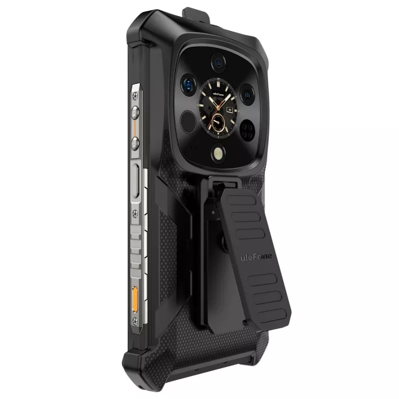 Ulefone juodas daugiafunkcis galinis dėklas Armor 28 Ultra / 28 Ultra Thermal telefonams