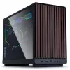 Korpusas Lian Li A3-mATX Wood Edition – riešutmedžio priekinis skydelis, juodas