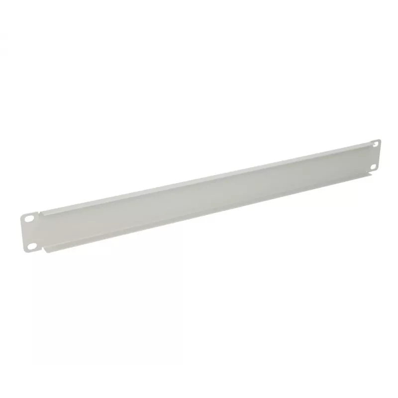 Užpildymo panelė Extralink Front Blank Panel 1U 19 colių pilka, plieninis korpusas