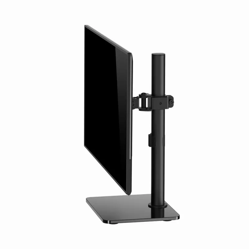 Monitorio stovas ant stalo GEMBIRD MS-D1ST-03 pilnas judesys 17–32 colių ekranams, plieninis, juodas, VESA 75x75–100x100, 9 kg
