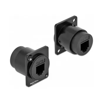 DeLOCK 86783 RJ-11 lyties keitiklis (inline adapter) juodas