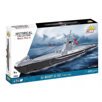 Konstrukcinis rinkinys Cobi U-Boot U-52 — 474 detalių modelis
