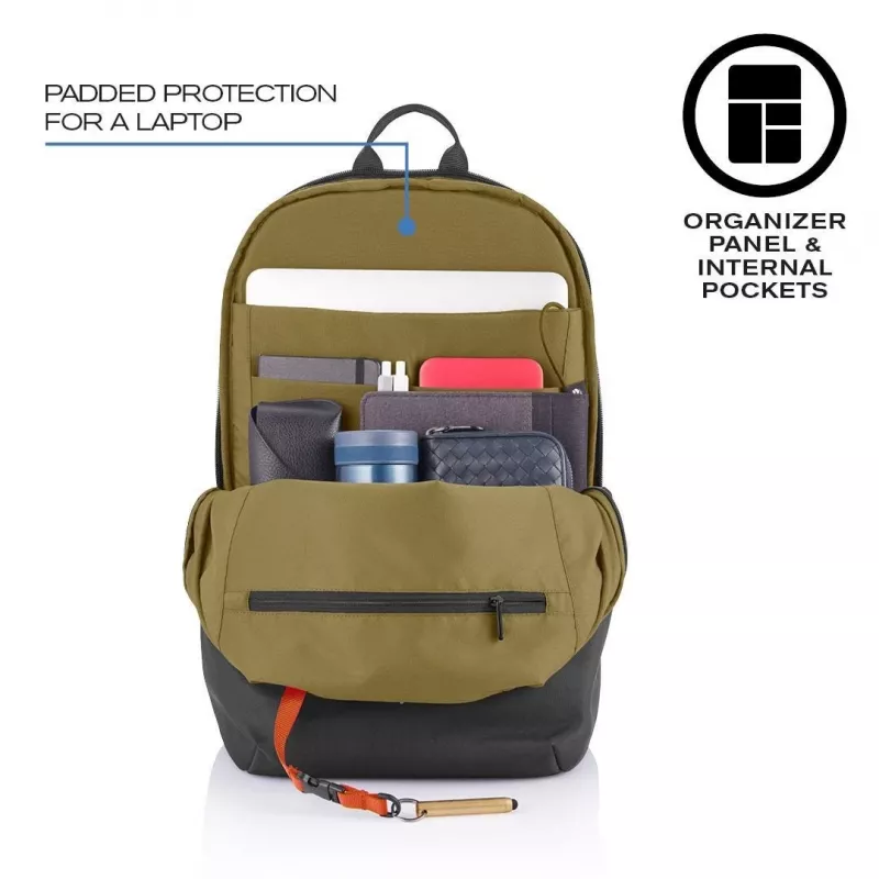 Kuprinė XDDESIGN Bobby Soft su 15,6 col. nešiojamojo kompiuterio skyriumi, 16 L, PET, juoda
