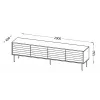 Cama CORTINA 4D TV spintelė 200x40x55 juodas