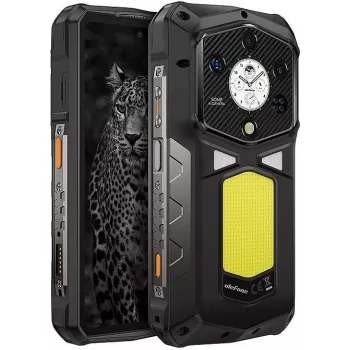 Neišmanusis telefonas UleFone Armor 29 Ultra — 6,67 colio FHD+ ekranas, MediaTek Dimensity 9300+, 16 GB RAM, 5G, Dual SIM, 21 200 mAh baterija, Juoda