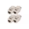 DIGITUS CAT 8.1 ekranuotas Keystone modulis 4 vnt., beįrankis montavimas, DN-93816-4