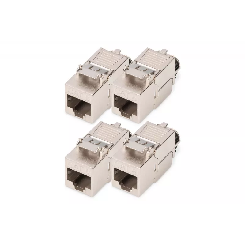 DIGITUS CAT 8.1 ekranuotas Keystone modulis 4 vnt., beįrankis montavimas, DN-93816-4