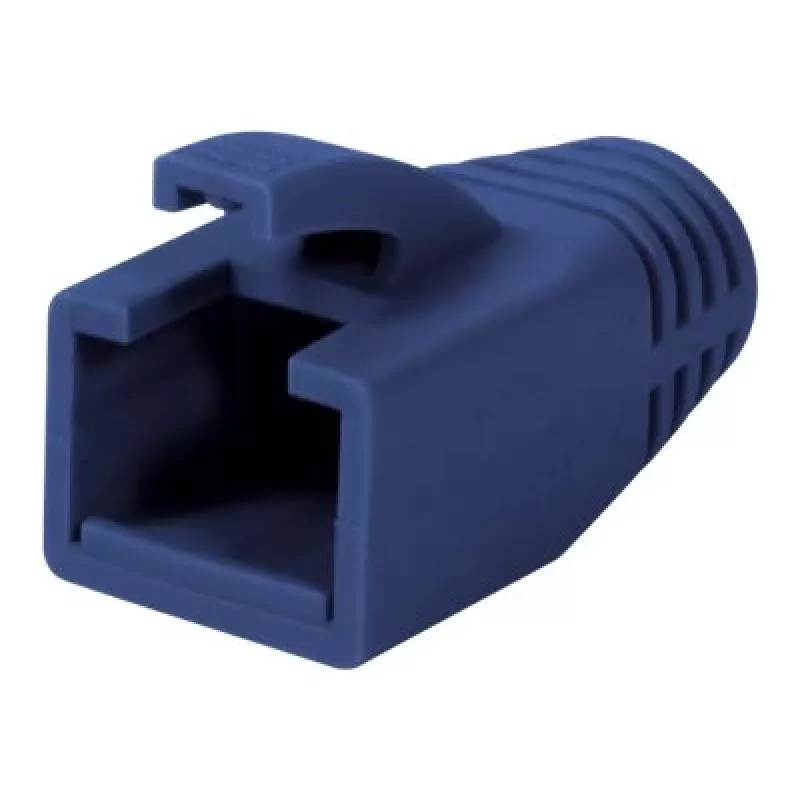 Logilink RJ45 kištuko įtempimo mažinimo gaubtas, 8,0 mm (50 vnt.) | MP0035B | Mėlyna