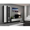 Cama uždara Spintelė VIGO '180' 180/40/30 baltas/juodas blizgus