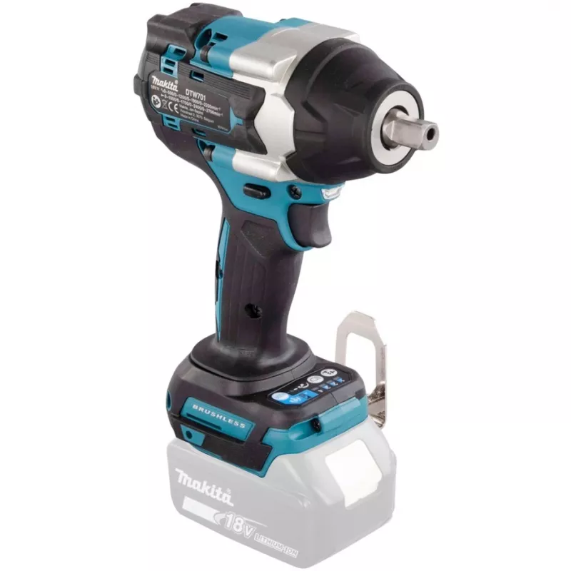 Makita DTW701Z akumuliatorinis suktuvas / smūginis veržliasukis 2700 sm/min Juoda, Mėlyna