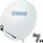Palydovinė antena SCHWAIGER SPI9960SET2 80 cm su dvigubu LNB 2 naudotojams