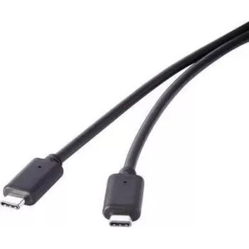 USB 3.1 Gen 2 laidas Renkforce 1460356 — 1x USB-C jungtis, 0,50 m, juodas