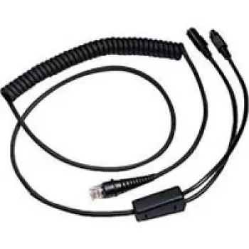 Honeywell CBL-720-300-C00 – Tastatūros jungiklis / tinklo kabelis, RJ-45 (M) – PS/2, 6 kontaktų, maitinimo šaltinis, 3,0 m, suvyniotas, juodas