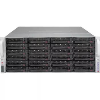 Supermicro SuperChassis 847BA-R1K23LPB 4U 36-lizdų serverio korpusas 1200W perteklinis maitinimas