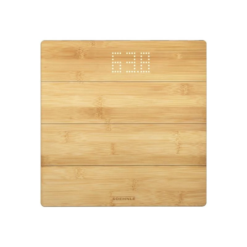 Soehnle Style Sense Bamboo Magic elektroninės vonios svarstyklės kvadratinės bambukinės (63880)