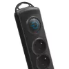 Qoltec 50113 apsauginis įtampos filtras 8 kištukiniai lizdai 230 V 1,8 m