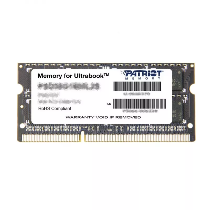 Laptop atmintis PATRIOT 8GB DDR3 1600MHz 204 kontaktų SO-DIMM 1.35V