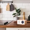 MANTA RDI912W Rimini radijo laikrodis su Bluetooth ir belaidžiu įkrovimu, baltas