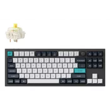 Belaidė klaviatūra Keychron Q3 Max RGB/CARBON Black Q3M-M4