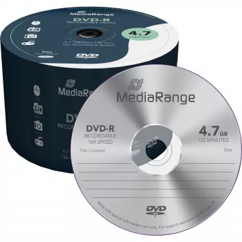 MediaRange MR444 50 vnt. DVD-R 4,7 GB 16x verpstė