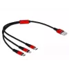 Delock 3 viename universalus įkrovimo kabelis - 30 cm