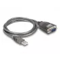 DeLOCK 61400 keitiklis USB A – RS-232 juodas