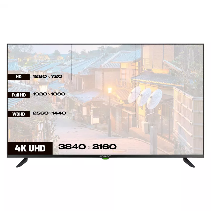 109,2 cm (43 inch) JAPANNEXT JN-IPS430UHD60F 4K IPS 60Hz HDMI USB WLAN Garsiakalbiai Juodas