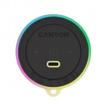 CANYON OnMove 13 nešiojamas Bluetooth garsiakalbis su magnetiniu laikikliu, 5W, juodas