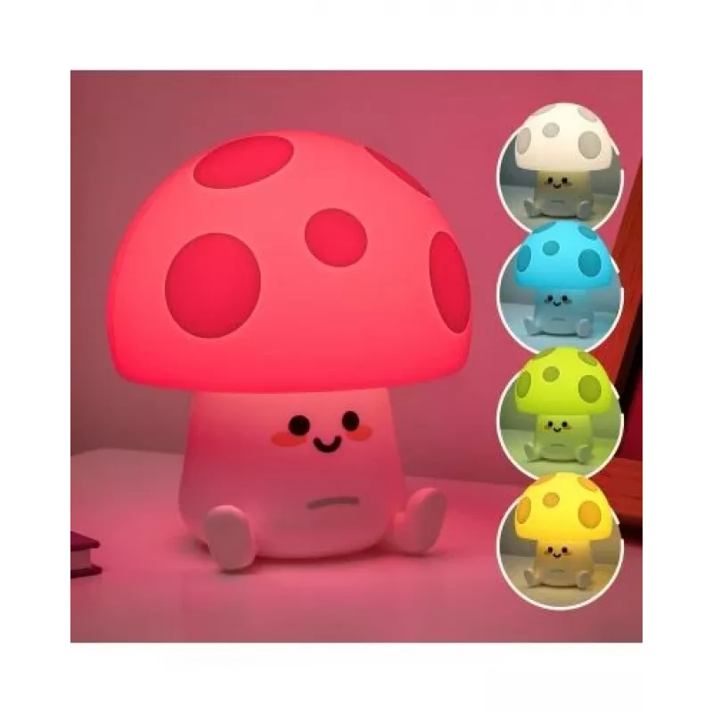 Stalinė lempa Paladone Fun Guy Mushroom Light – naujoviška grybo formos LED naktinė lemputė